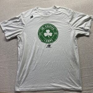 Junior Celtics New Balance Tshirt Camp White XL #446